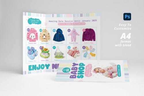 Baby Shop Trifold Brochure