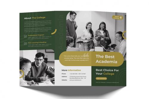 Academia College Trifold Brochure