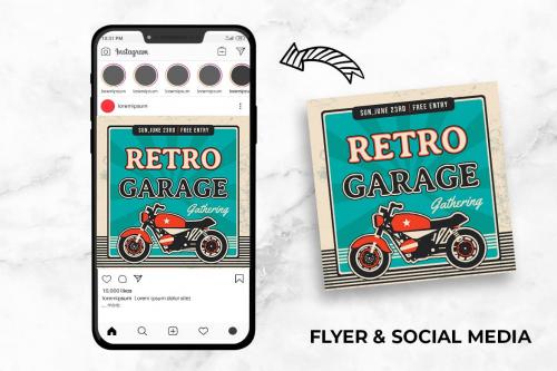 Moto Garage Gathering Flyer & Instagram