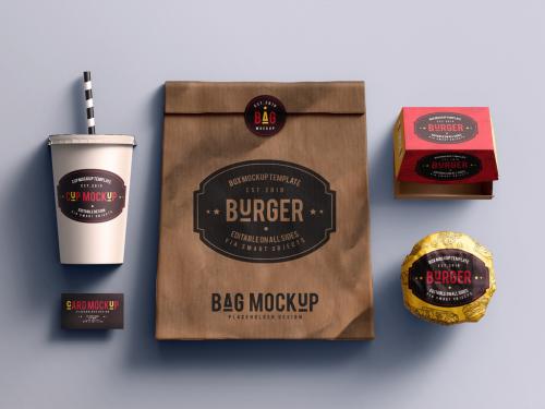Fastfood Branding Mockup Template - 467010464