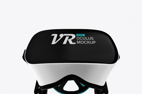 VR Oculus with Headset PSD Mockup