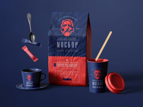 Coffee Packaging Brand Mockup - 467010480