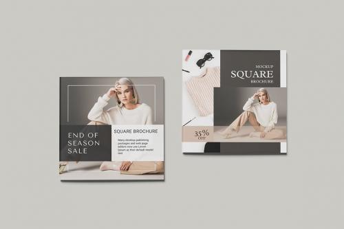 Square Brochure Mockup