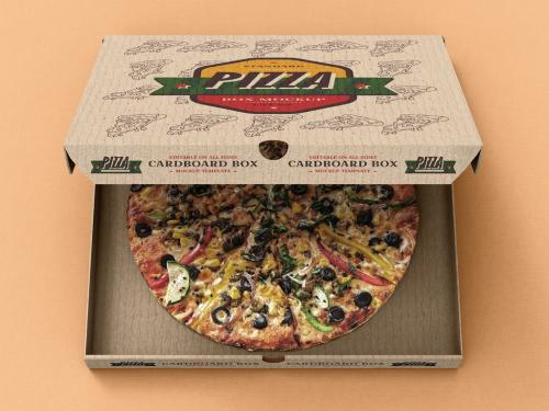 Pizza Delivery Box Mockup - 467010491