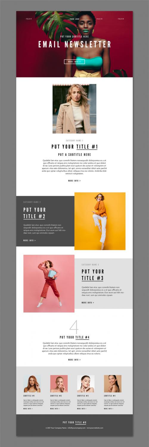 Email Newsletter Layout - 467449578