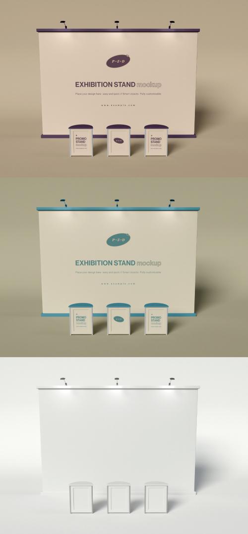 Exhibition Stand Scene Mockup - 468032157