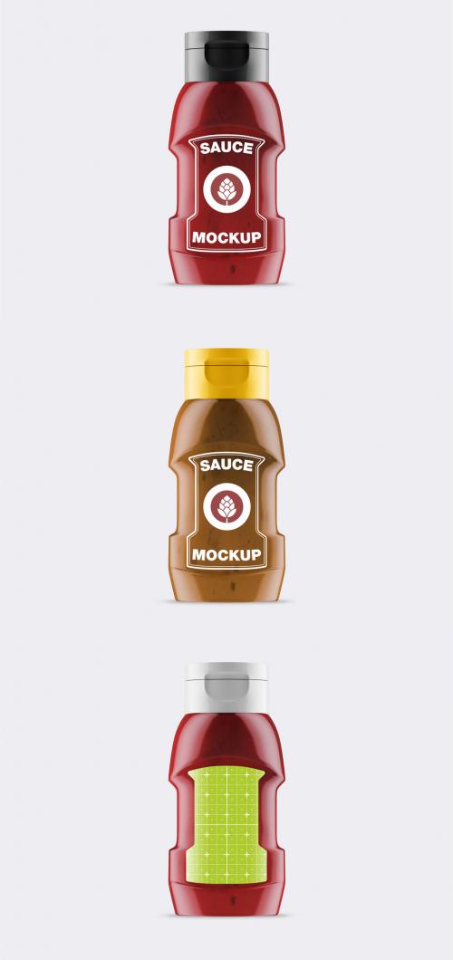 Sauce Bottle Mockup - 468262879