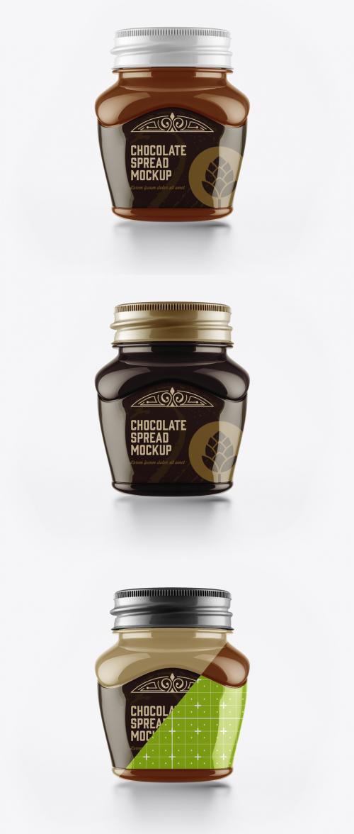 Chocolate Spread Jar Mockup - 468262884