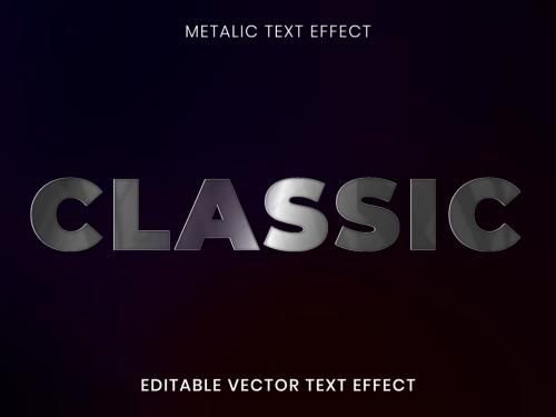 Metallic Text Effect Editable Layout - 468676387