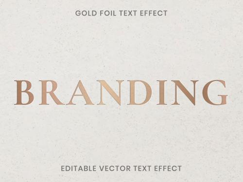 Gold Foil Texture Text Effect Editable Layout - 468676411