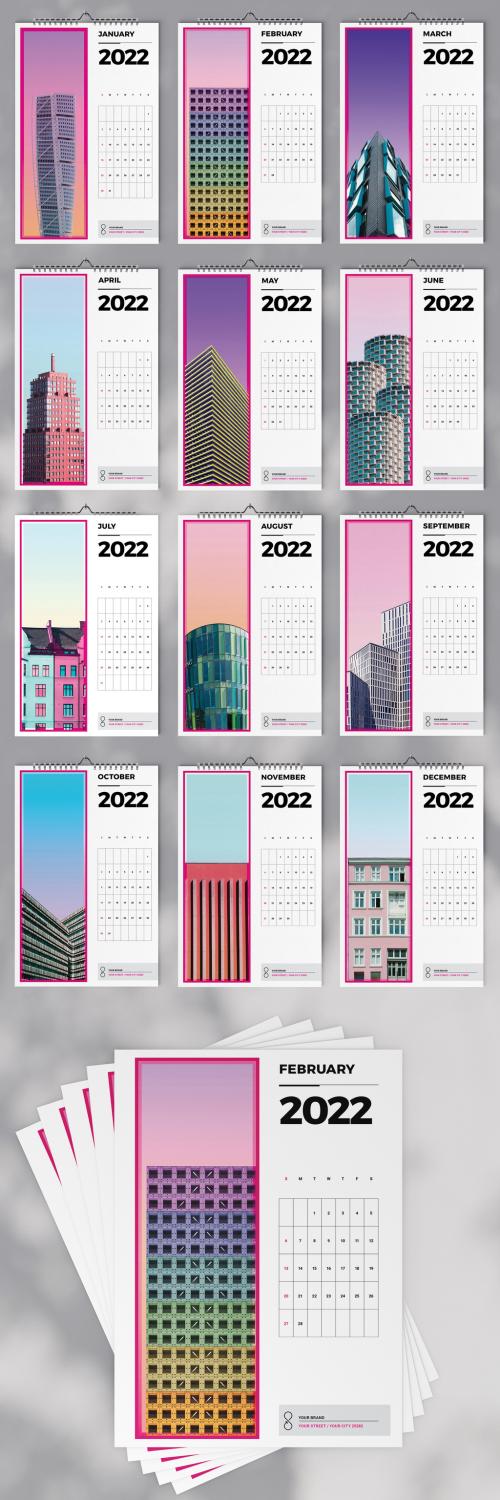 Architecture Wall Calendar 2022 Layout - 468851583