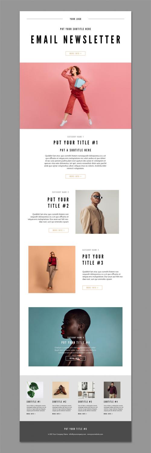 Email Newsletter Layout - 469802092