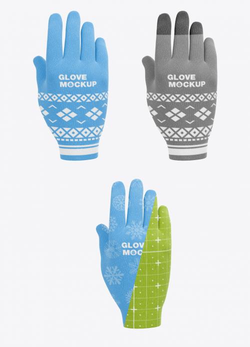 Winter Gloves Mockup - 470002831