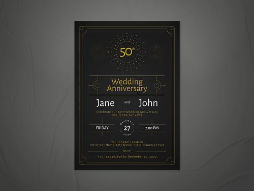 Wedding Anniversary Flyer Layout - 470190600