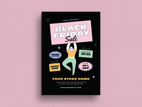 Black Friday Event Flyer Layout - 470191970