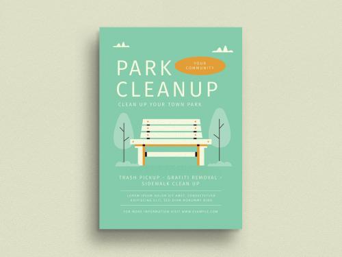 Park Cleanup Flyer Layout - 470191971