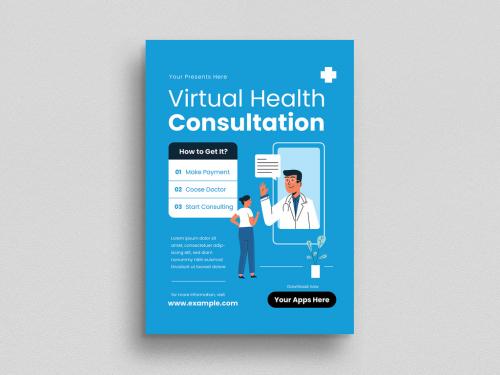 Medical Health Consultation Flyer Layout - 470191975