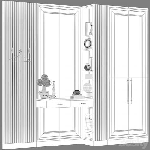 Entrance hall modular in neoclassical style 06