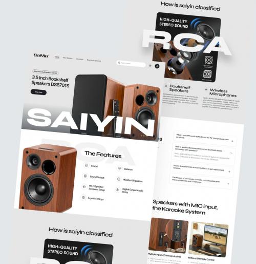 Saiyin - E Commerce Landing Page