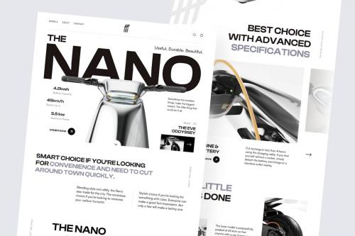 Bandit9 Nano - E commerce Landing Page
