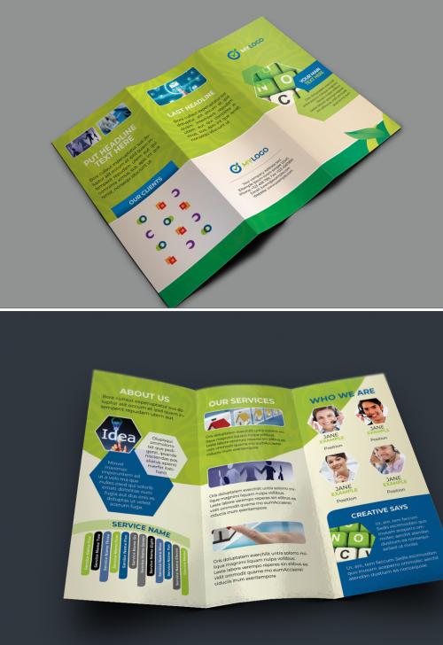 Tri-Fold Brochure Layout - 470947071