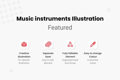 Music Instruments Illustrations Collection