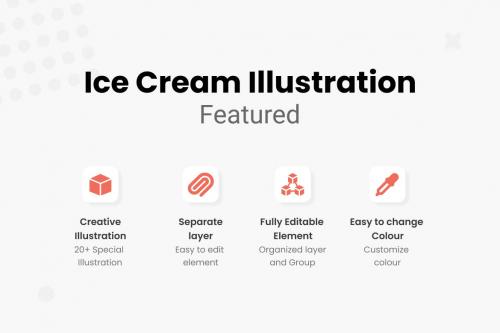 Ice Cream Illustrations Collections