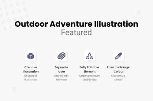 Outdoor Adventure Illustrations Collections