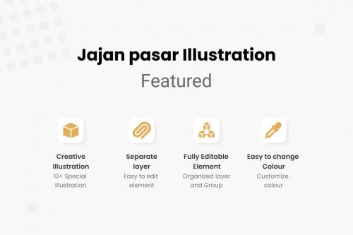 Jajan Pasar Illustrations Collection
