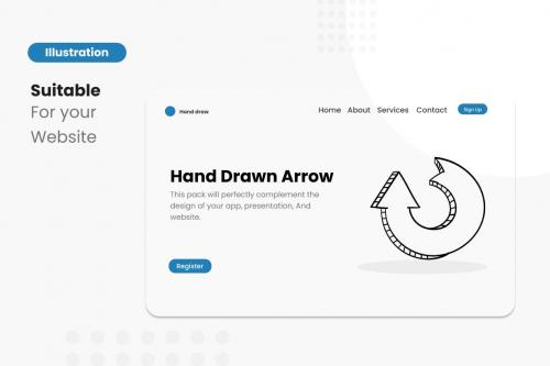 Hand Draw Arrow Illustrations Collections