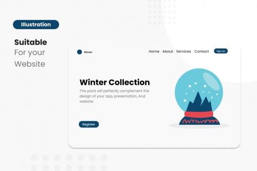Winter Collection Illustrations Collections