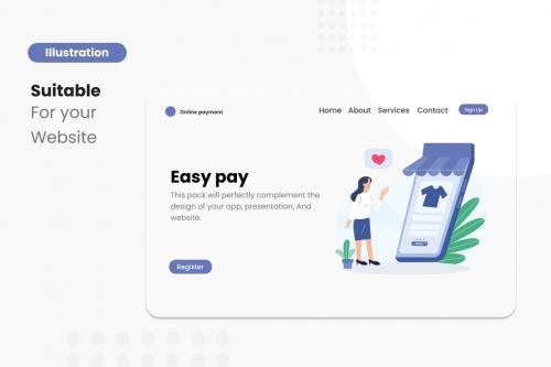 Online Payment Illustrations Collections