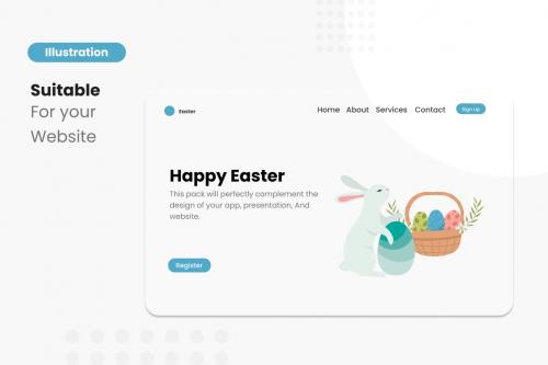 Easter Day Illustration Collections