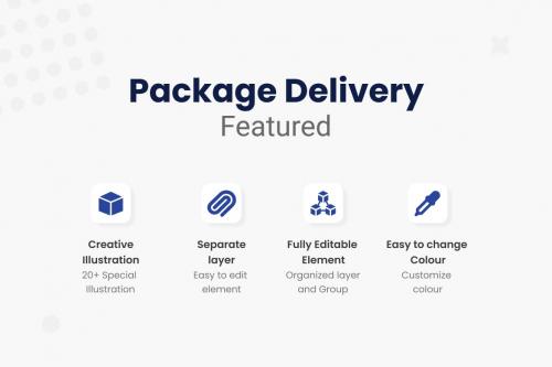 Package Delivery Illustration Collections