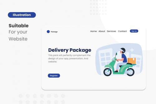 Package Delivery Illustration Collections