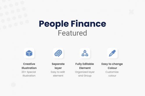 People Finance Illustrations Collections