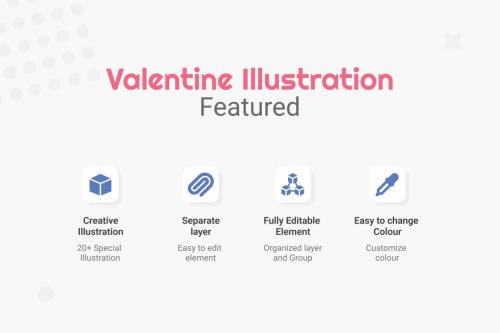 Valentine People Illustrations Collections