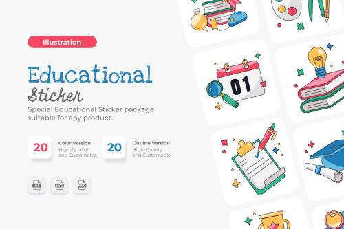 Education Object Illustrations Collections