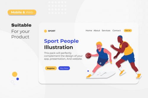 Sport People Illustrations Collections