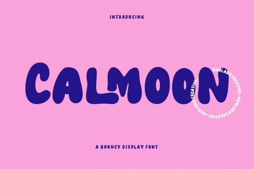 Calmoon Bouncy Display Font