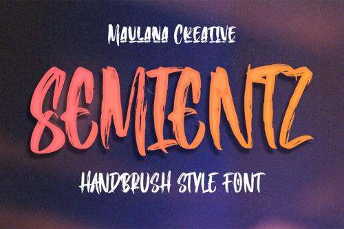 Semientz Handbrush Style Font