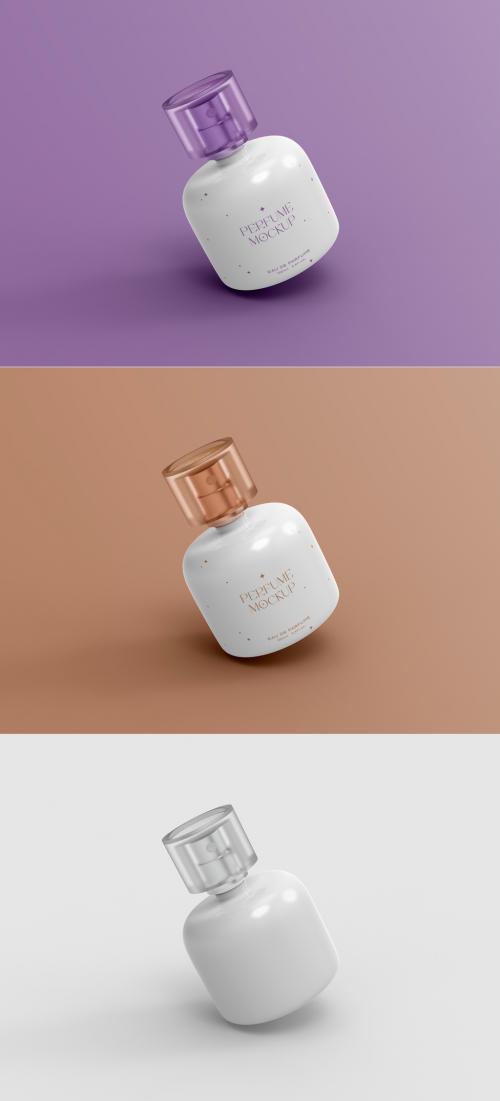 3D Levitating Perfume Mockup - 471148616