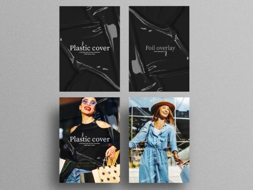 Plastic Foil Overlay Layouts for Poster Designs - 472107944