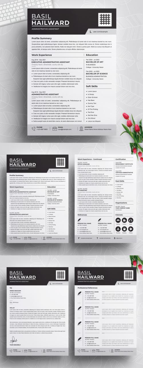 Clean and Professional Resume Layout - 472302611