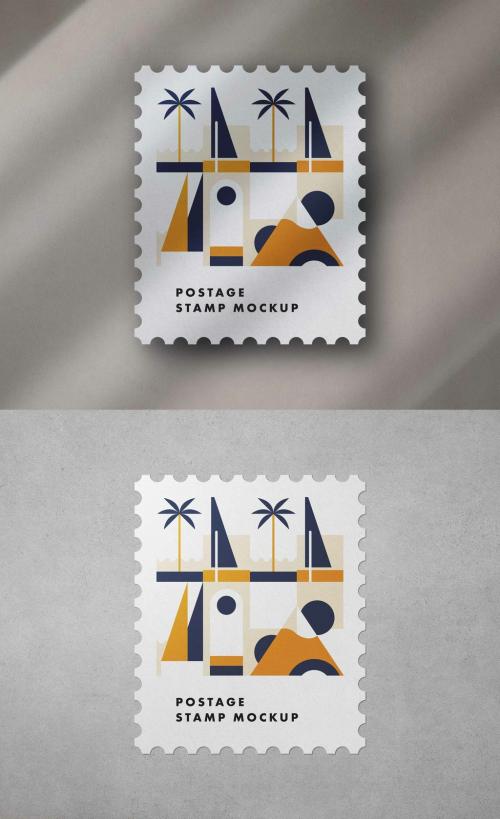 Postage Stamp Stationery Mockup - 472742028