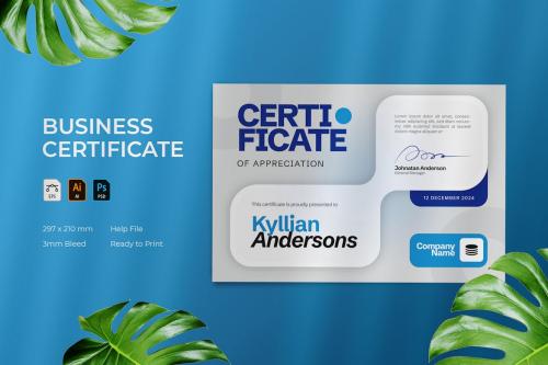 Business Award - Certificate Template