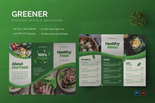 Greener - Trifold Brochure