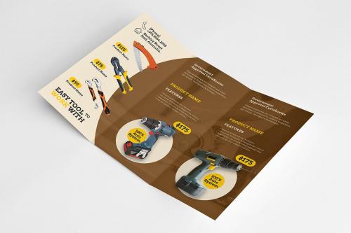 Hand Tools Products Catalog Trifold Brochure