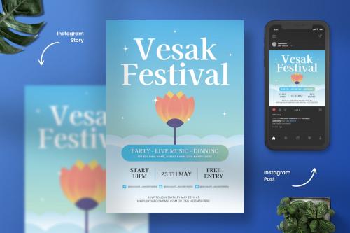 Vesak Festival Flyers
