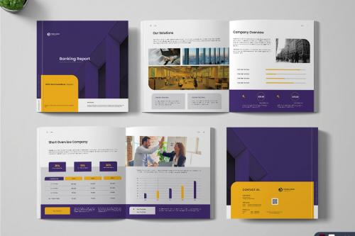 Banking Report Layout Template